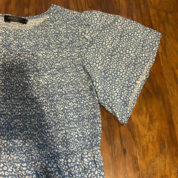 Floral Print Maxi Dress Short Sleeve Flowy Perfect For Summer - Picture 6 of 10